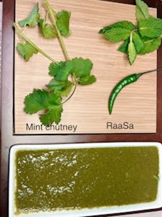 Mint & Coriander Chutney.
