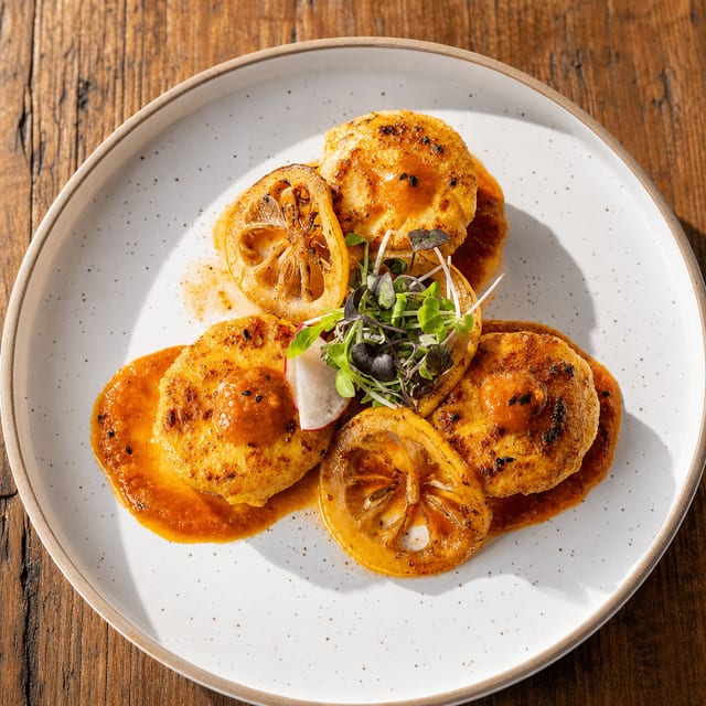 Kalonji Scallops.