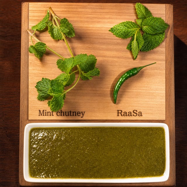 Mint & Coriander Chutney.